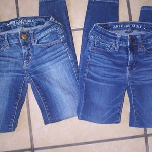 American eagle jeans size 0 and 00
